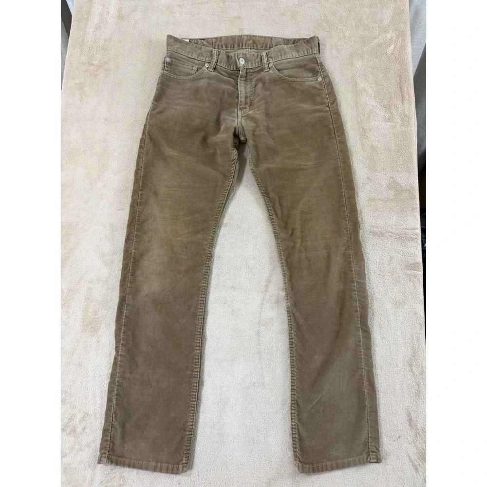 Levi's 514 Corduroy Pants Men's Size 30(34)x32‎ Brown good
